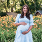 Nadine Jacquard Blue Cotton Dress