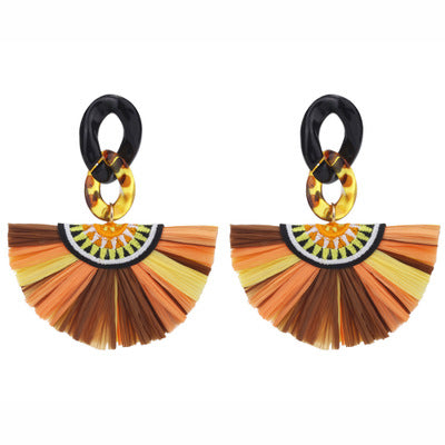 COLORFUL TASSEL  EARRINGS