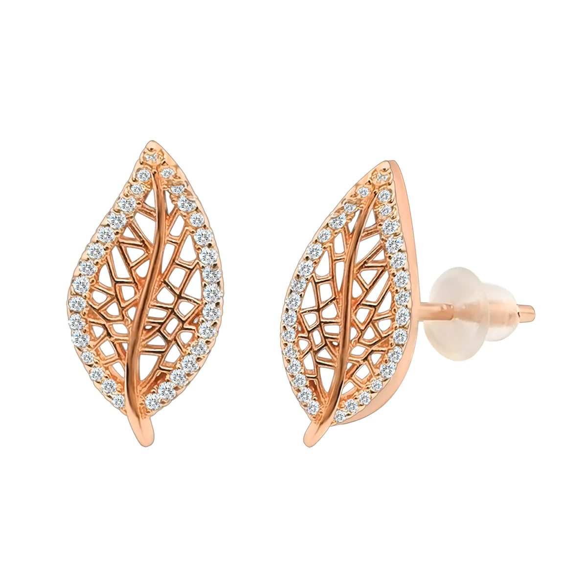 Laura Leaf Hypoallergenic Stud Earrings