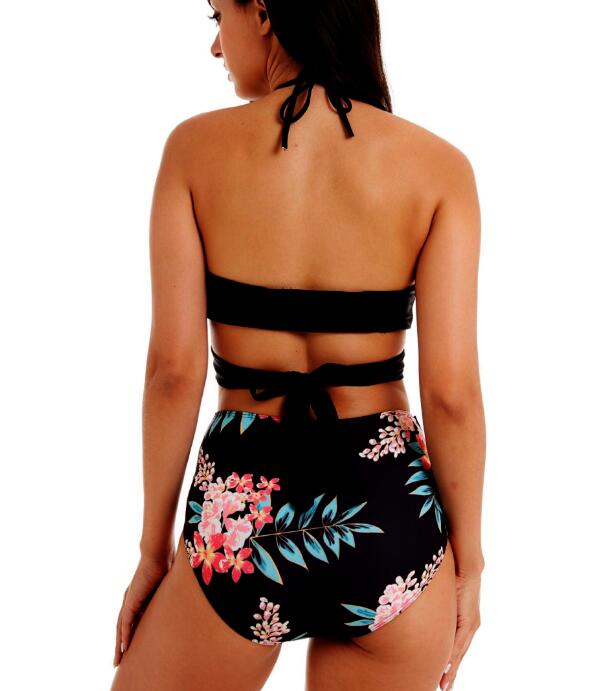 SUMMER NIGHT WRAP AND FLORAL HIGH-WAISTED BIKINI