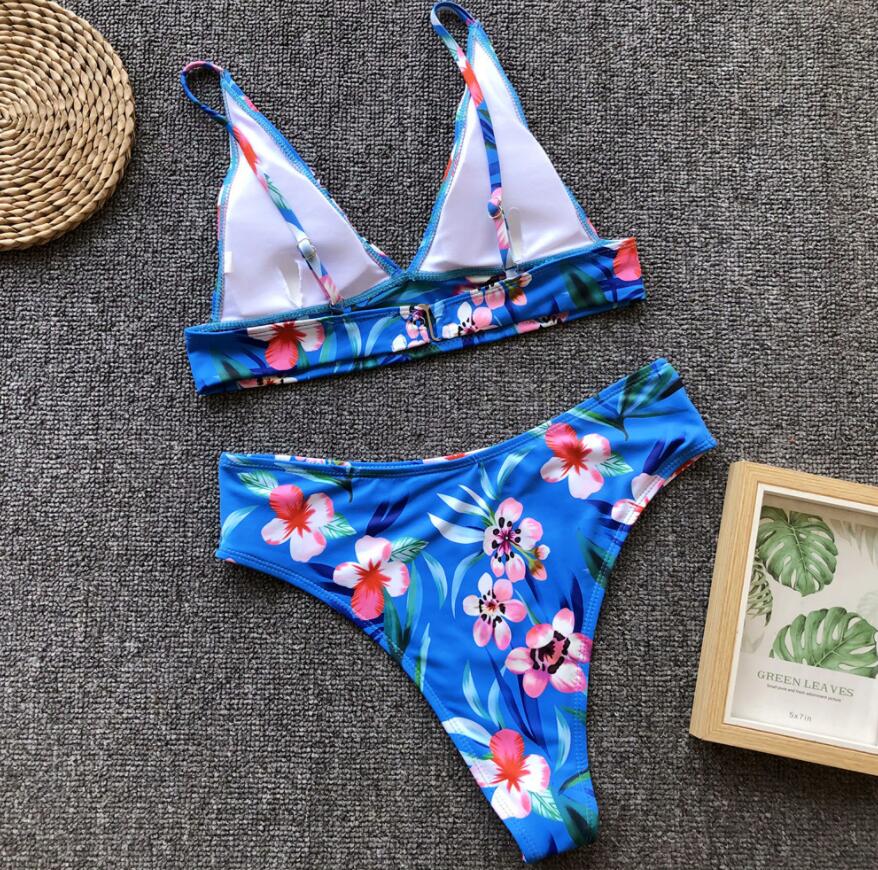 BLUE FLORAL BIKINI