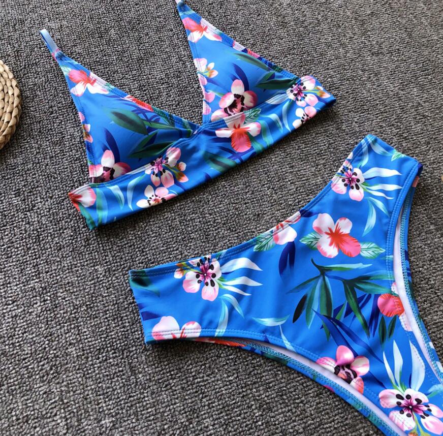 BLUE FLORAL BIKINI