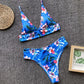 BLUE FLORAL BIKINI