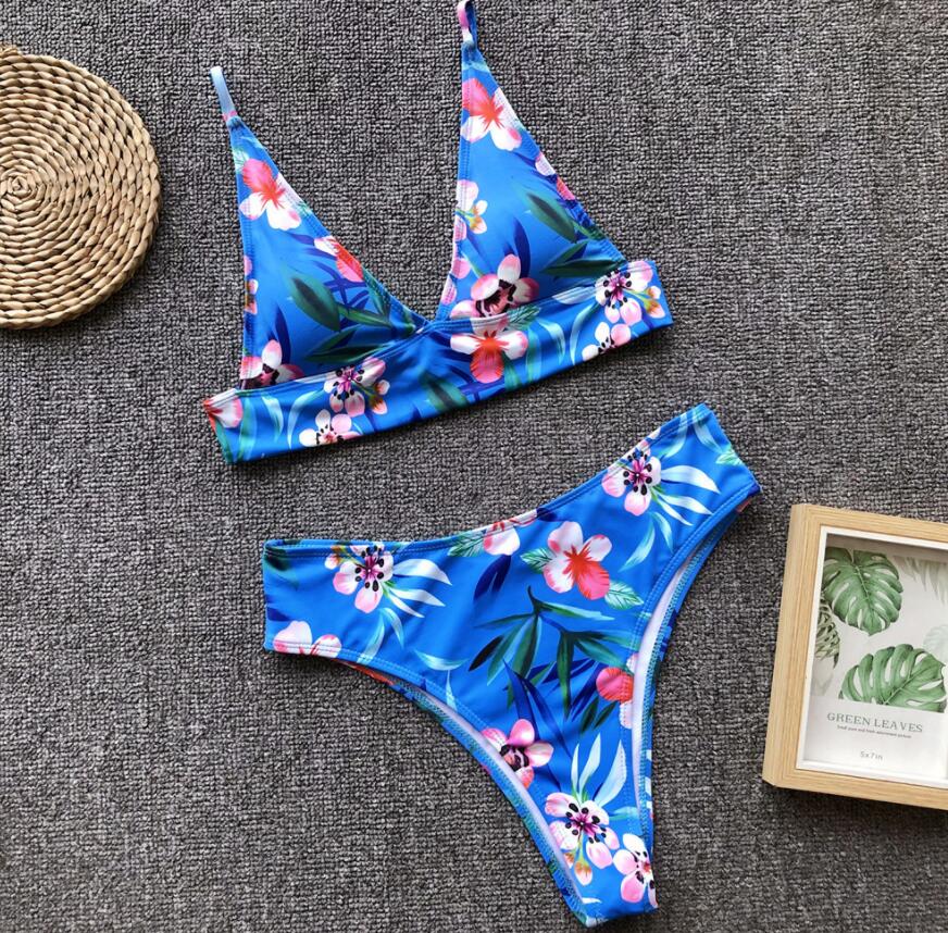 BLUE FLORAL BIKINI