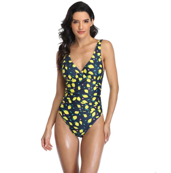 V-NECK TUMMY CONTROL ONE PIECE SWIMSUIT