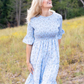 Dahlia Floral Midi  Dress