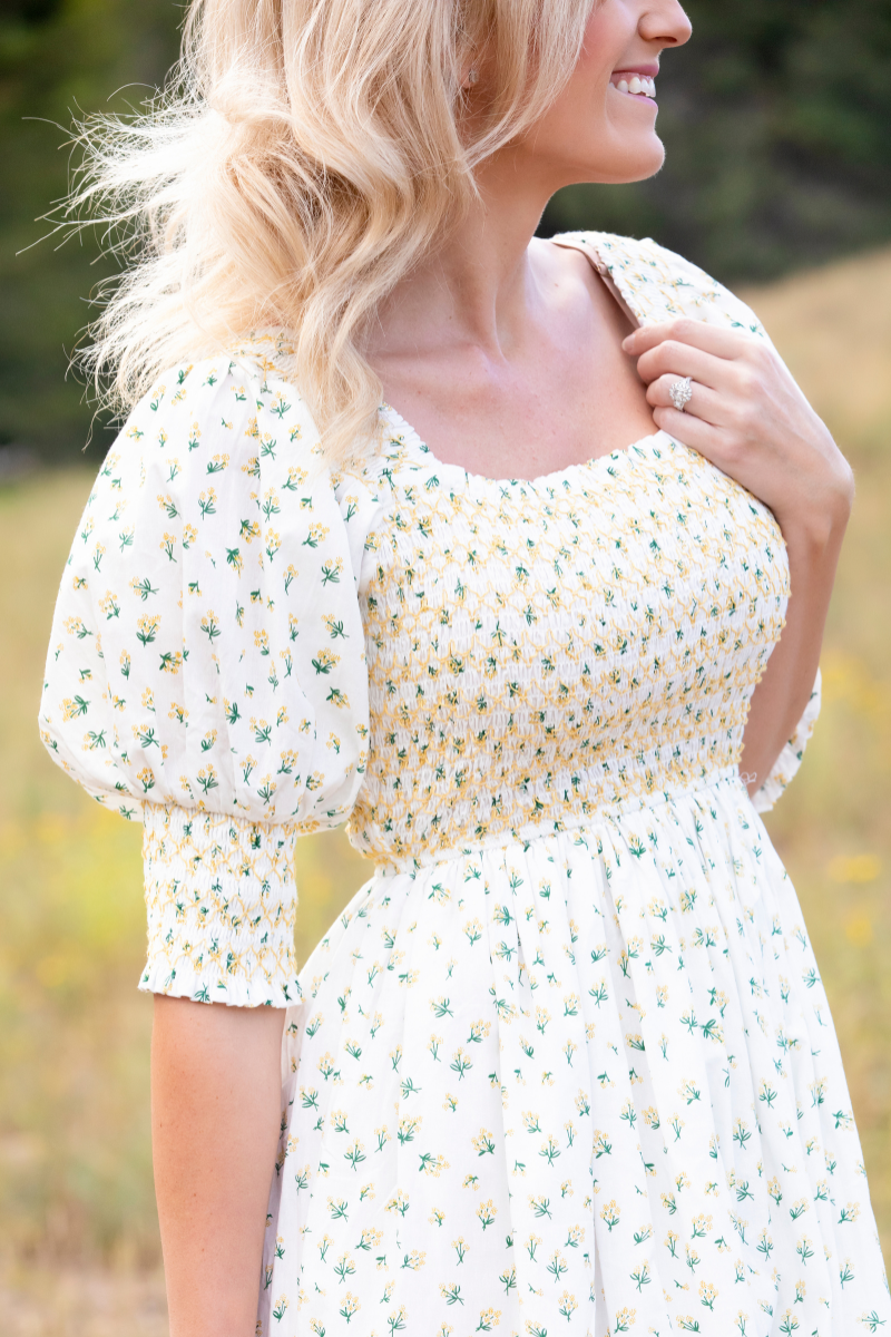 Sofia Embroidered Cotton Floral Dress Sofia Embroidered Cotton Floral Dress