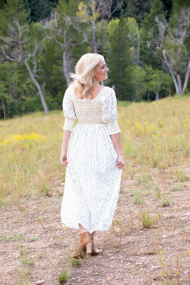 Sofia Embroidered Floral Dress Medium Sofia Embroidered Floral Dress Medium