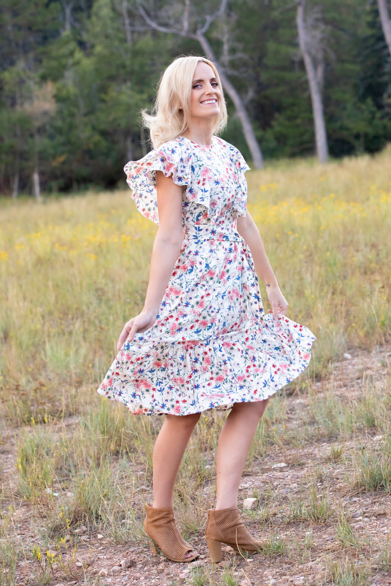 Alina Midi Floral Dress