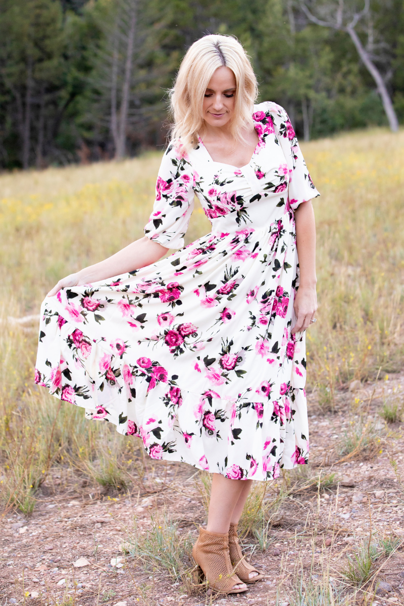 Catalina Floral Midi Dress