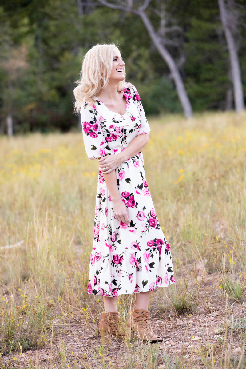 Catalina Floral Midi Dress