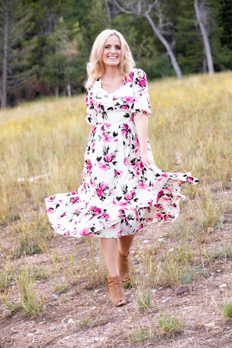 Catalina Floral Midi Dress