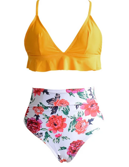 FLORAL WOMEN RUFFLE BIKINI