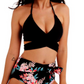SUMMER NIGHT WRAP AND FLORAL HIGH-WAISTED BIKINI