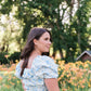 Verona Floral Blue Midi Dress