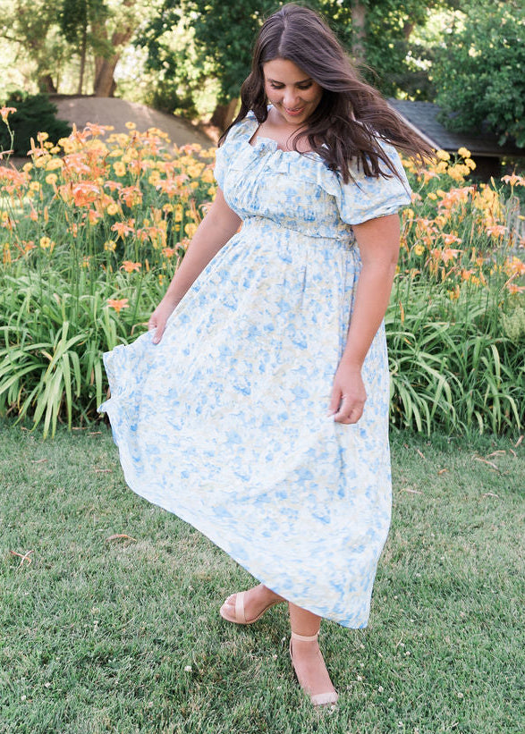 verona light blue floral print off the shoulder lace dress Lulus Verona Mini Dress Sz Small Light Blue Floral Print Off-the-Shoulder Lace
