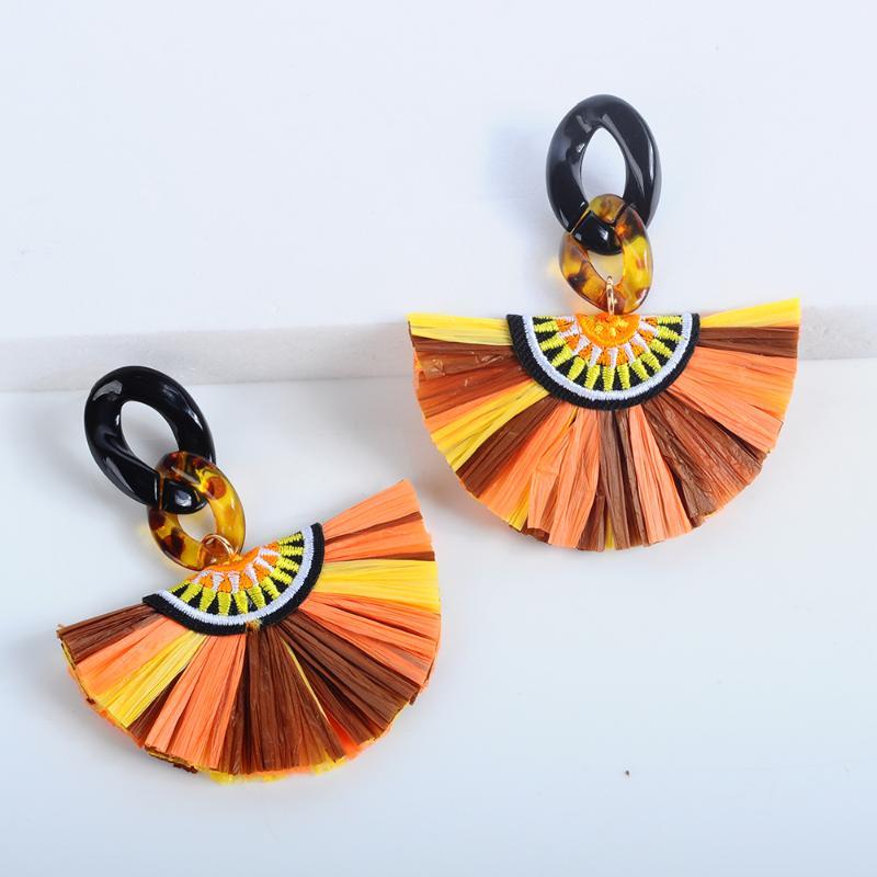 COLORFUL TASSEL  EARRINGS