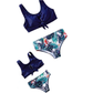 HIGH WAIST NAVY/BLUE BIKINI Mommy & Me Swimsuit