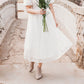 Myla White Midi Lace Dress