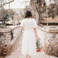 Myla White Midi Lace Dress