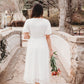 Myla White Midi Lace Dress