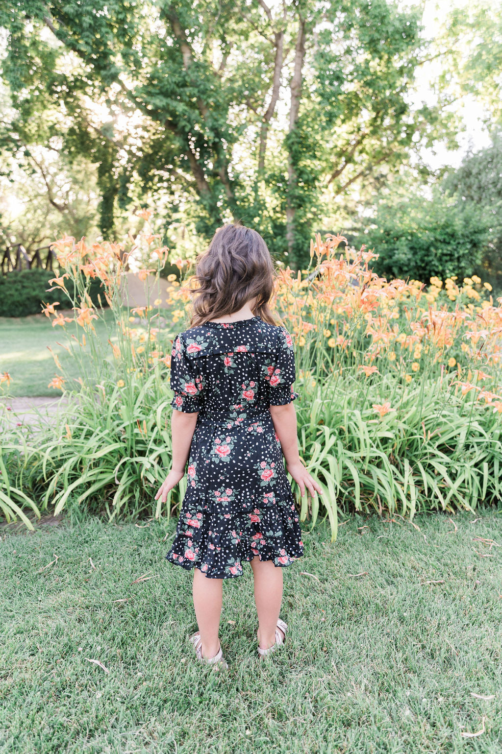 Sienna Girl Black Floral Dress