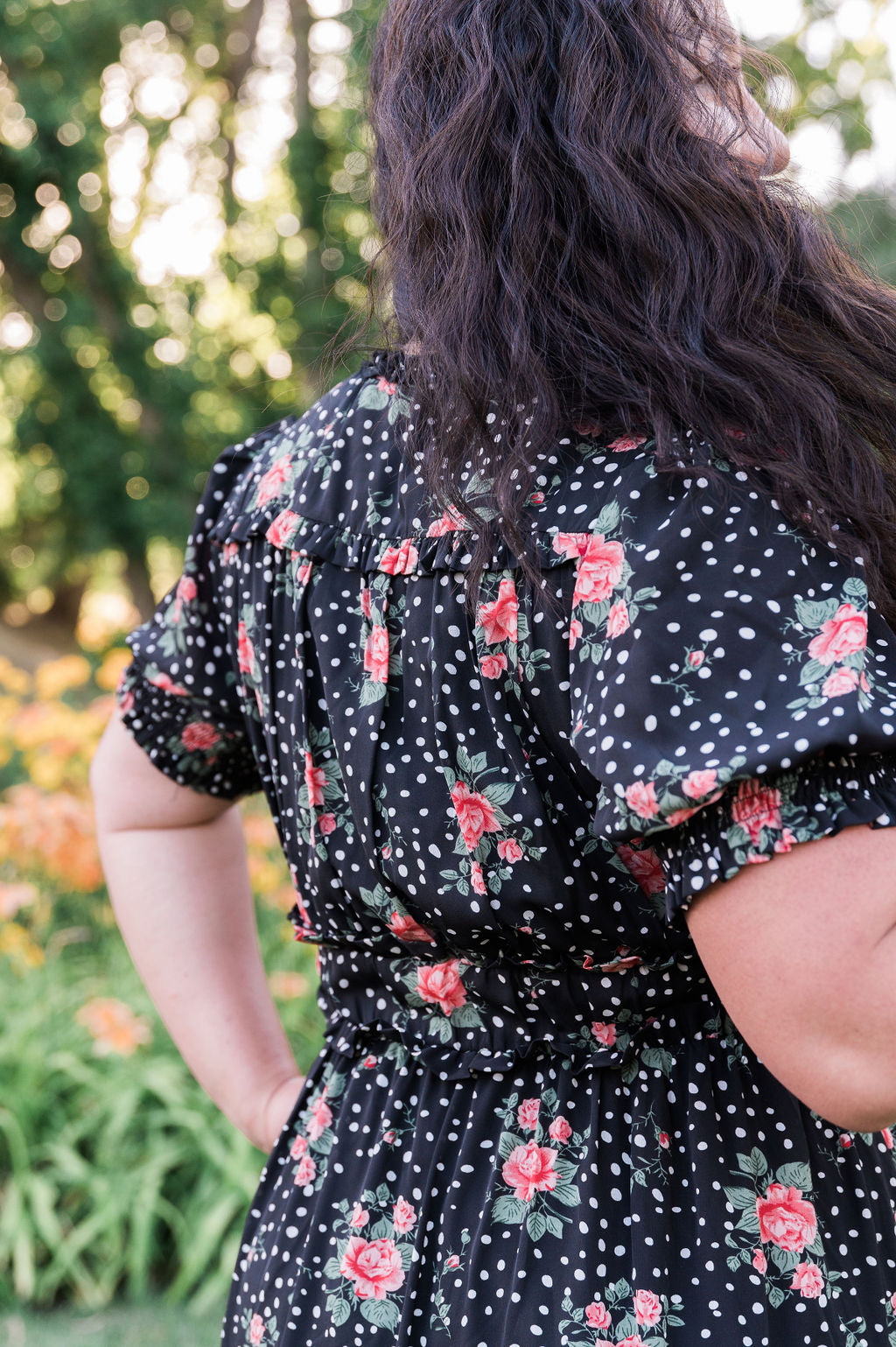 Sienna Black Floral  Maxi Dress