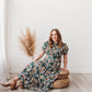 Mira Smoked Floral Midi Dress