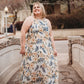 Havana Backless Floral Evening Dress