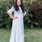 Dahlia Floral Midi  Dress