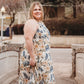 Havana Backless Floral Evening Dress