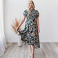 Mira Smoked Floral Midi Dress