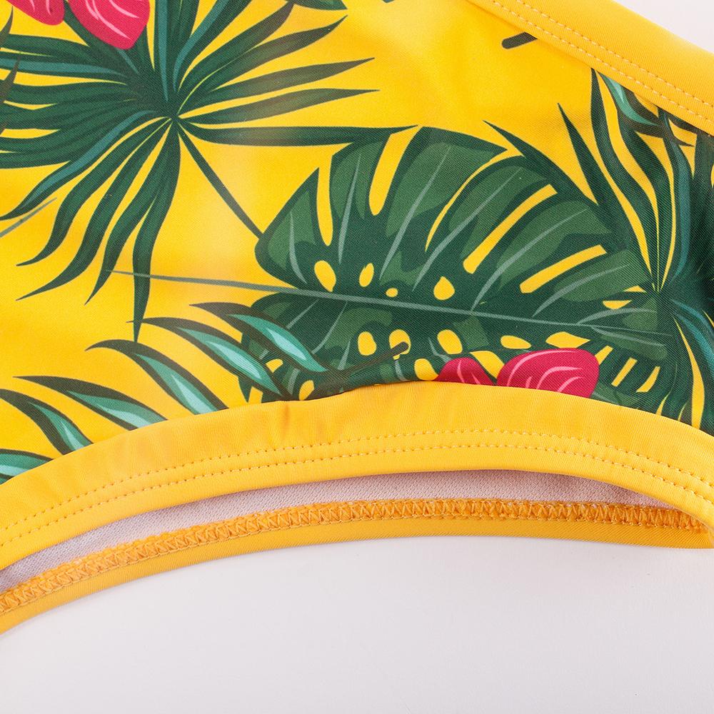 SUNSHINE IN THE TROPICS PRINT BIKINI SWIMSUIT